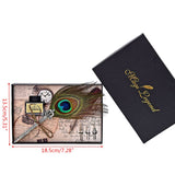 Handmade Peacock Feather Quill Dip Fountain Pen Set