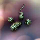 4Pcs/Set Gothic Snake Midi Ring Set | Vintage Punk Metal Knuckle Joint Rings - Woodland Gatherer