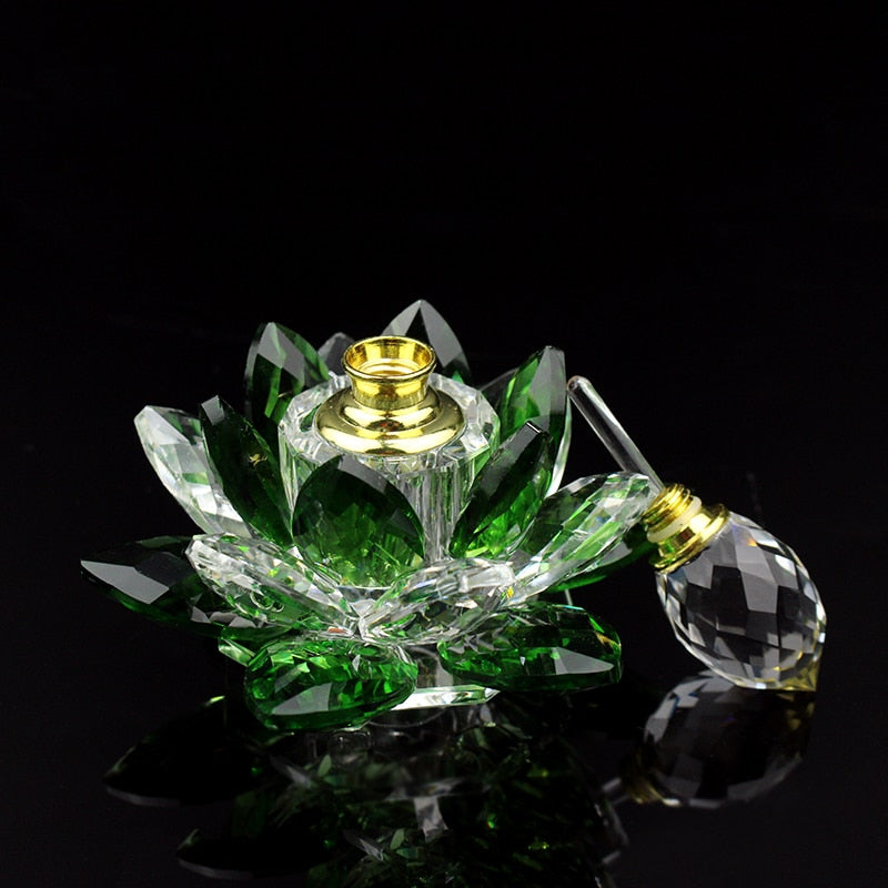 Wickedly Green Crystal Perfume or Potions Bottle