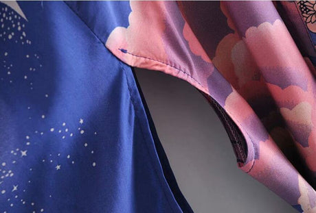Crescent Moon & Pink Clouds | Kimono Jacket - Woodland Gatherer