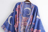 Crescent Moon & Pink Clouds | Kimono Jacket - Woodland Gatherer