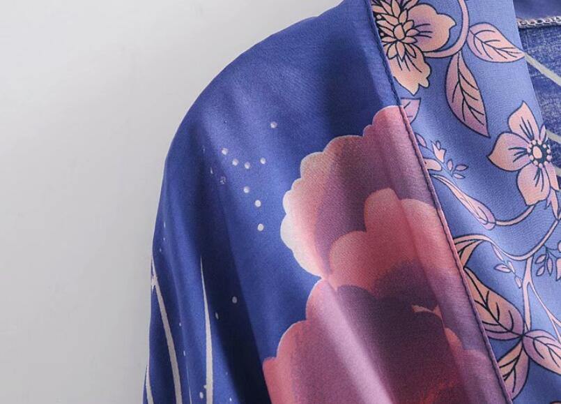 Crescent Moon & Pink Clouds | Kimono Jacket - Woodland Gatherer