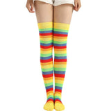 Rainbow Stripes Long Socks