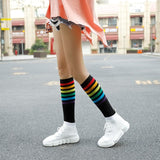 Rainbow Stripes Long Socks