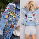 2PCS Flowers Embroidery Appliqués Patches Sew Iron On DIY Craft
