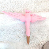 Linen Flying Swan Hanging Stuffed Toy