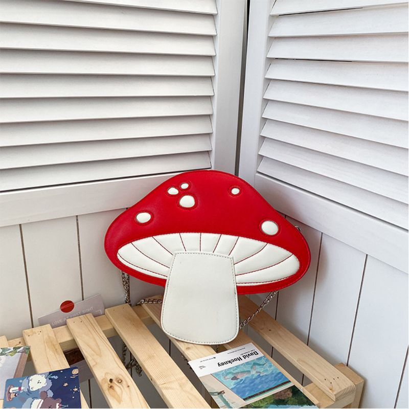 Large Red Mushroom Handbag