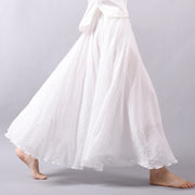 Linen Cotton Maxi Skirts 19 Colours