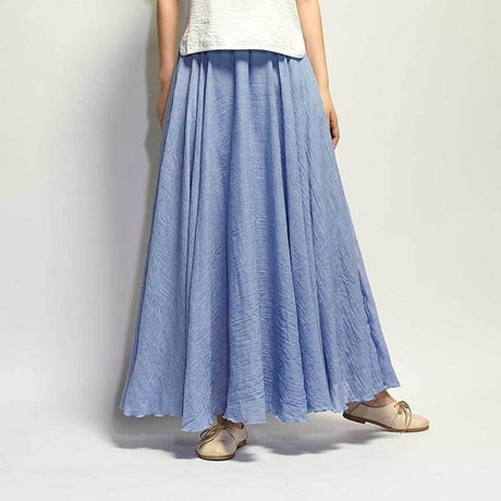 Linen Cotton Maxi Skirts 19 Colours