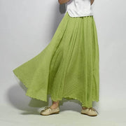 Linen Cotton Maxi Skirts 19 Colours
