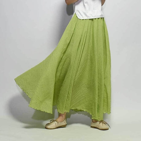 Linen Cotton Maxi Skirts 19 Colours