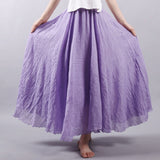 Linen Cotton Maxi Skirts 19 Colours