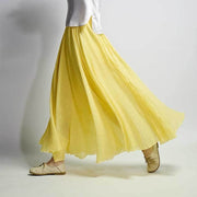 Linen Cotton Maxi Skirts 19 Colours