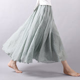 Linen Cotton Maxi Skirts 19 Colours