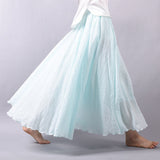 Linen Cotton Maxi Skirts 19 Colours