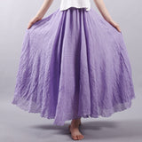 Linen Cotton Maxi Skirts 19 Colours