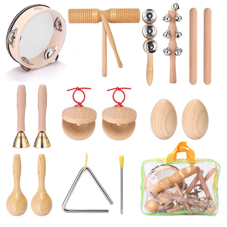 Childrens Hand Percussion Musical Instruments Kit