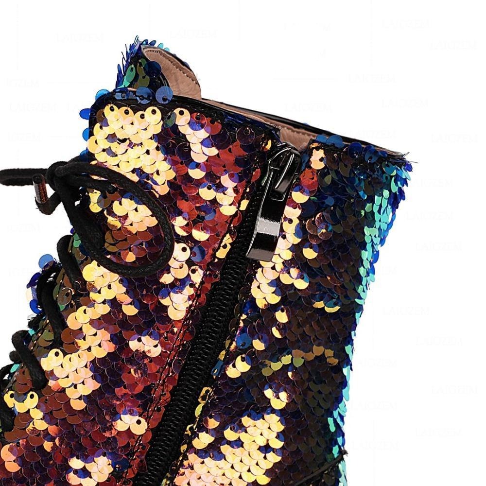 Sequin Martin Boots | Side Zip | Sizes 3-10.5 - Woodland Gatherer