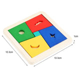 Wooden Hexagon Honeycomb Kids Puzzle Toy Colourful Shapes Educational Toys - Woodland Gatherer