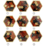 Wooden Hexagon Honeycomb Kids Puzzle Toy Colourful Shapes Educational Toys - Woodland Gatherer
