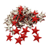 50Pcs Red Star Rivets Studs Punk Craft Decor