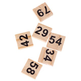 100pcs Wooden Number Tiles Blocks | Kids Educational Toy - Woodland Gatherer