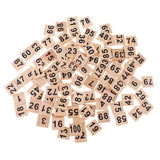 100pcs Wooden Number Tiles Blocks | Kids Educational Toy - Woodland Gatherer