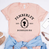 Jane Austen Pride and Prejudice T-Shirt Pemberley Book Lover Tees