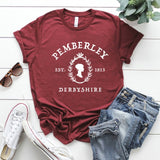 Jane Austen Pride and Prejudice T-Shirt Pemberley Book Lover Tees