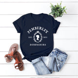 Jane Austen Pride and Prejudice T-Shirt Pemberley Book Lover Tees