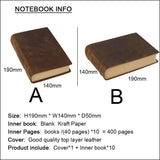 Handmade Genuine Leather Thick Journal Sketchbook