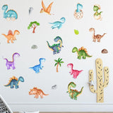Cartoon Dinosaur Wall Sticker For Kids Room | Wall Decal Stickers Home Decor - Woodland Gatherer