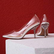 "Cinderella's Glass Slippers" | Transparent PVC 8CM Heels | Sizes 3 to 10.5 - Woodland Gatherer