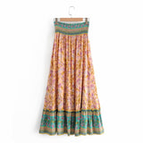 Peaches and Mint Boho Maxi Skirt