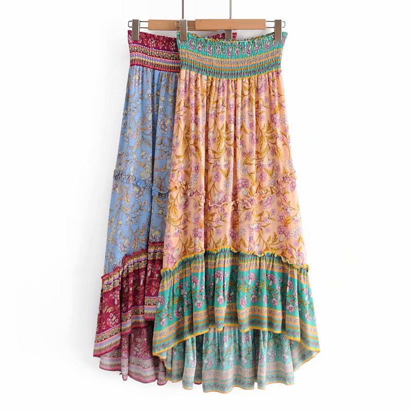 Peaches and Mint Boho Maxi Skirt