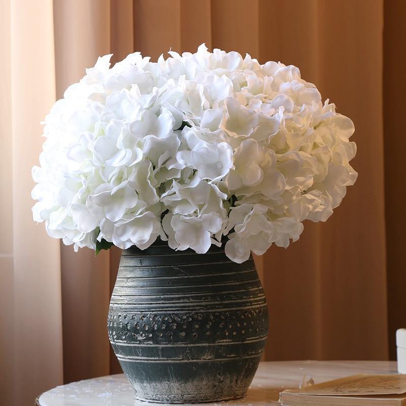 5 Heads Hydrangea Bouquet | Silk Artificial Flowers - Woodland Gatherer