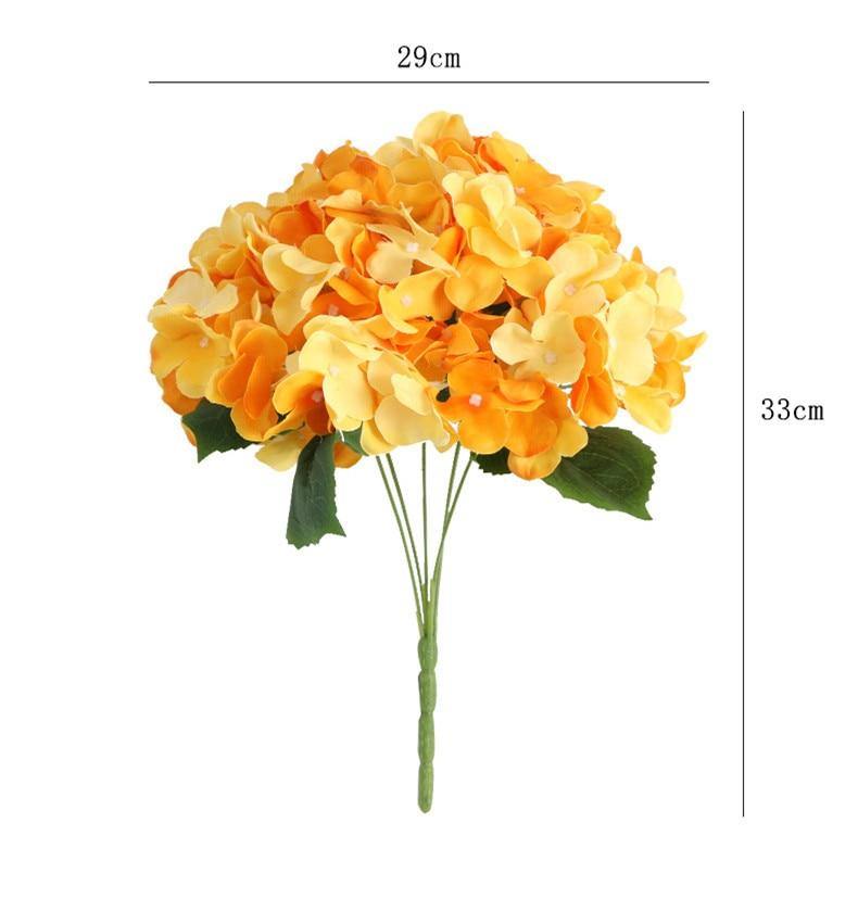 5 Heads Hydrangea Bouquet | Silk Artificial Flowers - Woodland Gatherer