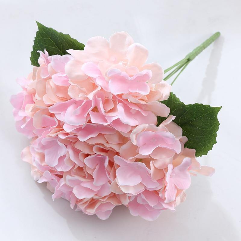 5 Heads Hydrangea Bouquet | Silk Artificial Flowers - Woodland Gatherer
