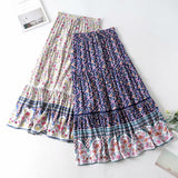 Vintage Floral Summer Cotton Skirts