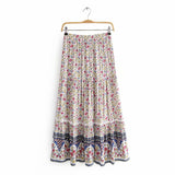Vintage Floral Summer Cotton Skirts
