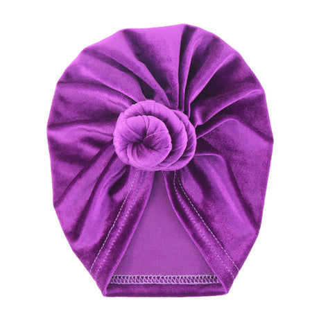Velour Baby Turban Knot Head Wrap