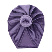 Velour Baby Turban Knot Head Wrap