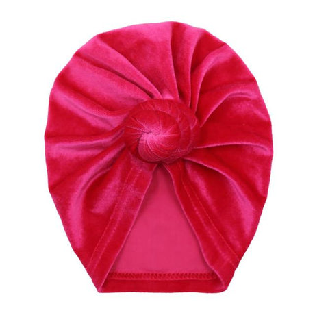 Velour Baby Turban Knot Head Wrap