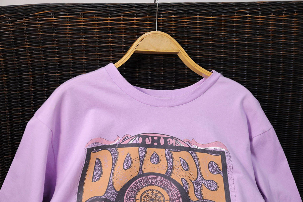 Doors Vintage Graphic Tee Shirt | Oversized Cotton T-Shirt - Woodland Gatherer
