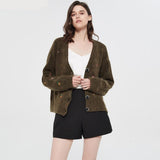 Woodland Forest Knit Cardigan with Embroidered Woodland Vibes