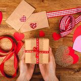 50-500pcs Red Heart Stickers Valentine's Day Paper