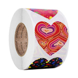 50-500pcs Red Heart Stickers Valentine's Day Paper
