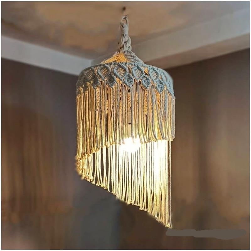 Boho Macrame Handmade Woven Light Shade