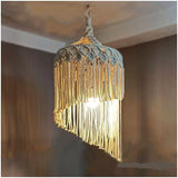 Boho Macrame Handmade Woven Light Shade