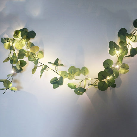 Ivy Eucalyptus Leaves Garland Led String Fairy Lights